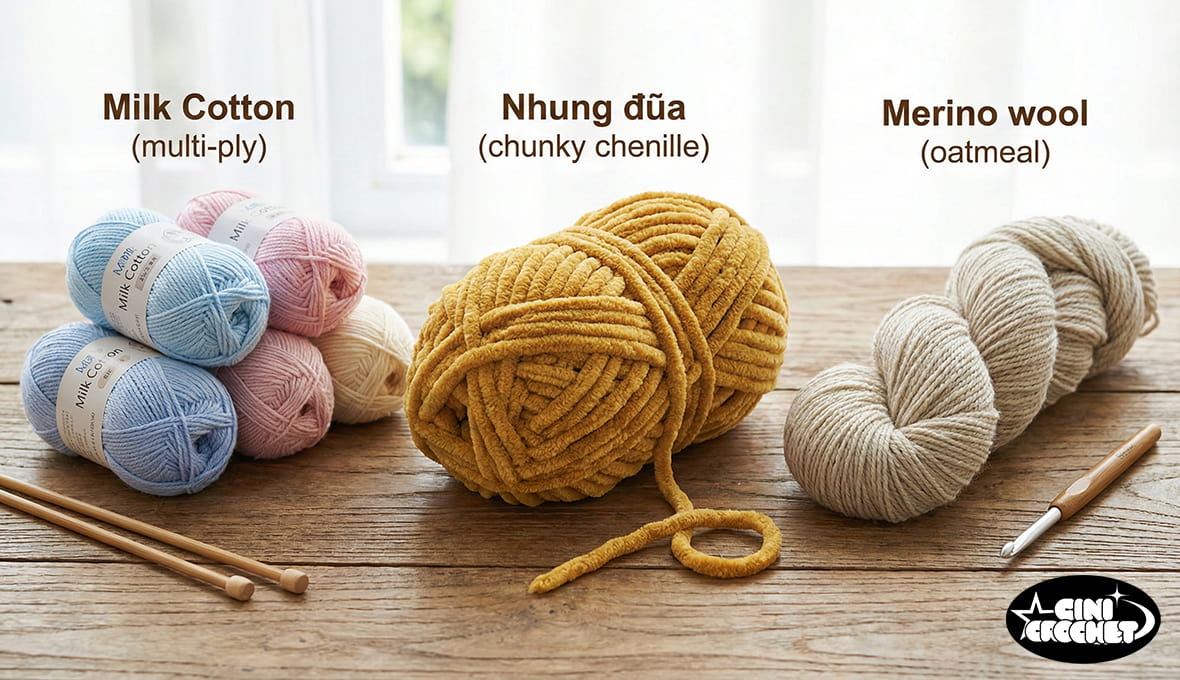 Mũ len handmade cao cấp